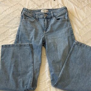 Abercrombie Kids High Rise Wide Leg Jeans